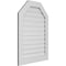 Ekena Millwork Octagonal Top Surface Mount PVC Gable Vent: Functional, w/ 3-1/2"W x 1"P Standard Frame, 28"W x 38"H GVPOT28X3801SF - alternate 4